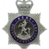 Kent County Constabulary Senior Officer's Enamelled Cap Badge - Queen's Crown