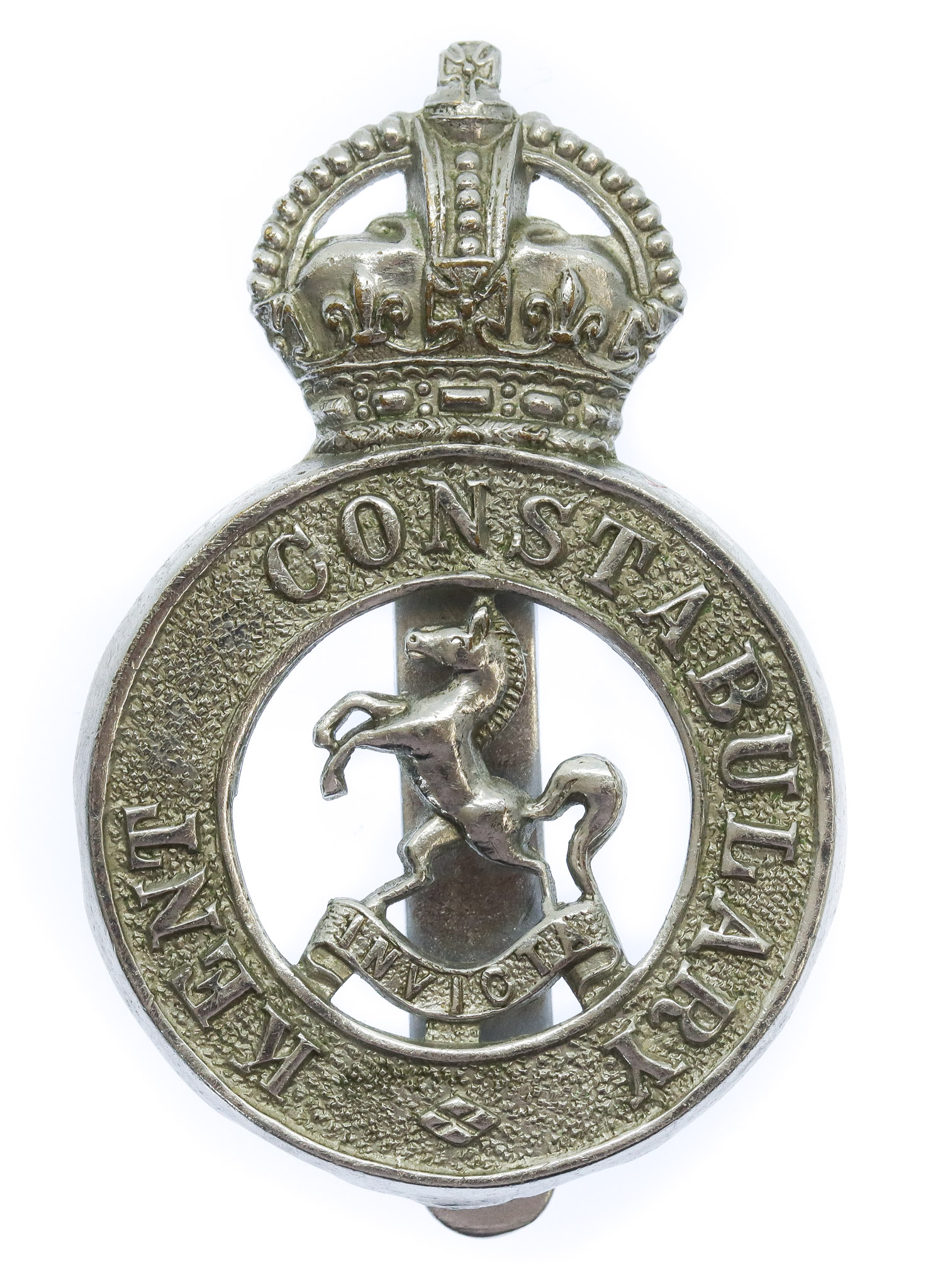 Kent Constabulary Cap Badge - King's Crown