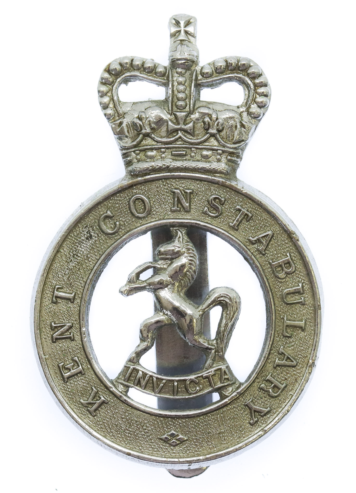 Kent Constabulary Cap Badge - Queen's Crown