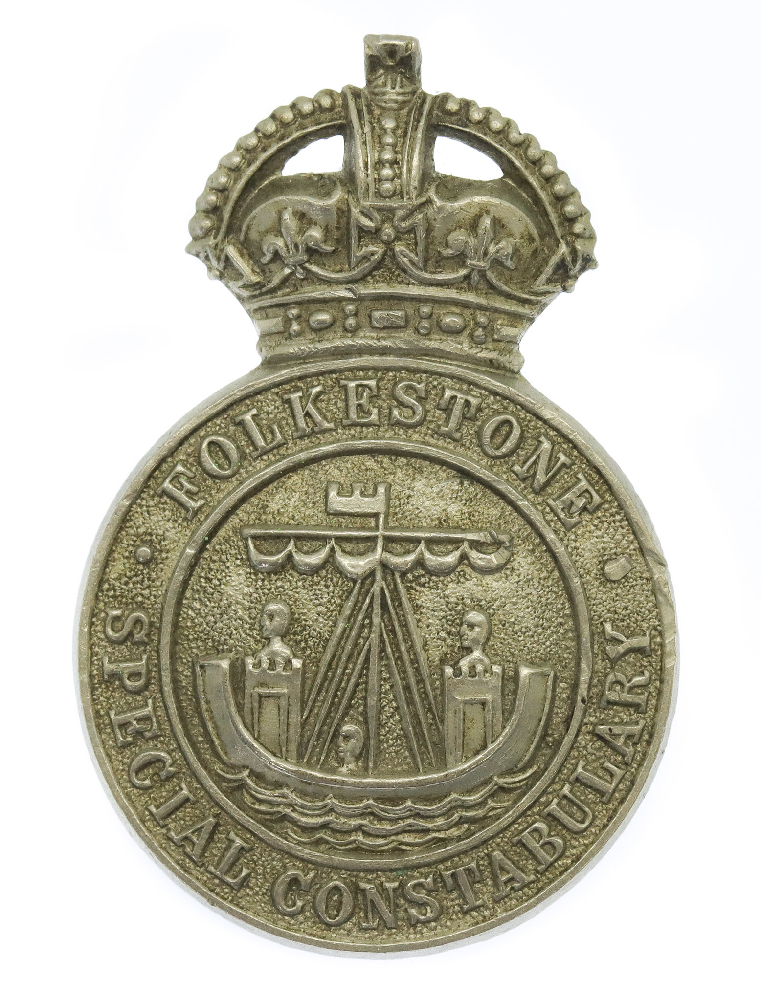 Folkestone Special Constabulary Cap Badge - King's Crown
