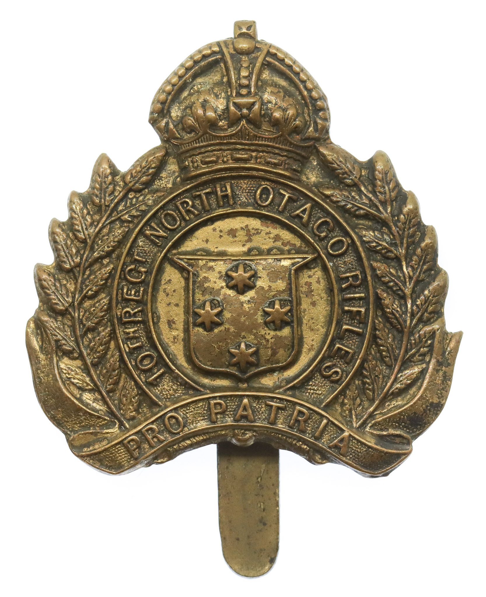 New Zealand 10th (North Otago Rifles) Regiment Cap Badge 