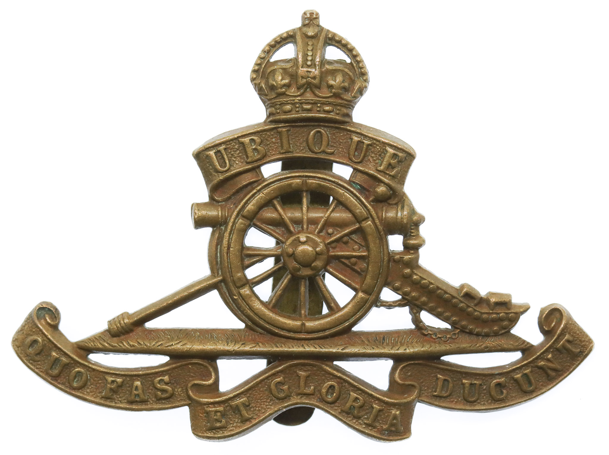 Royal Artillery Cap Badge - King's Crown