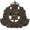 Suffolk Regiment Officer's Service Dress Cap Badge - King's Crown