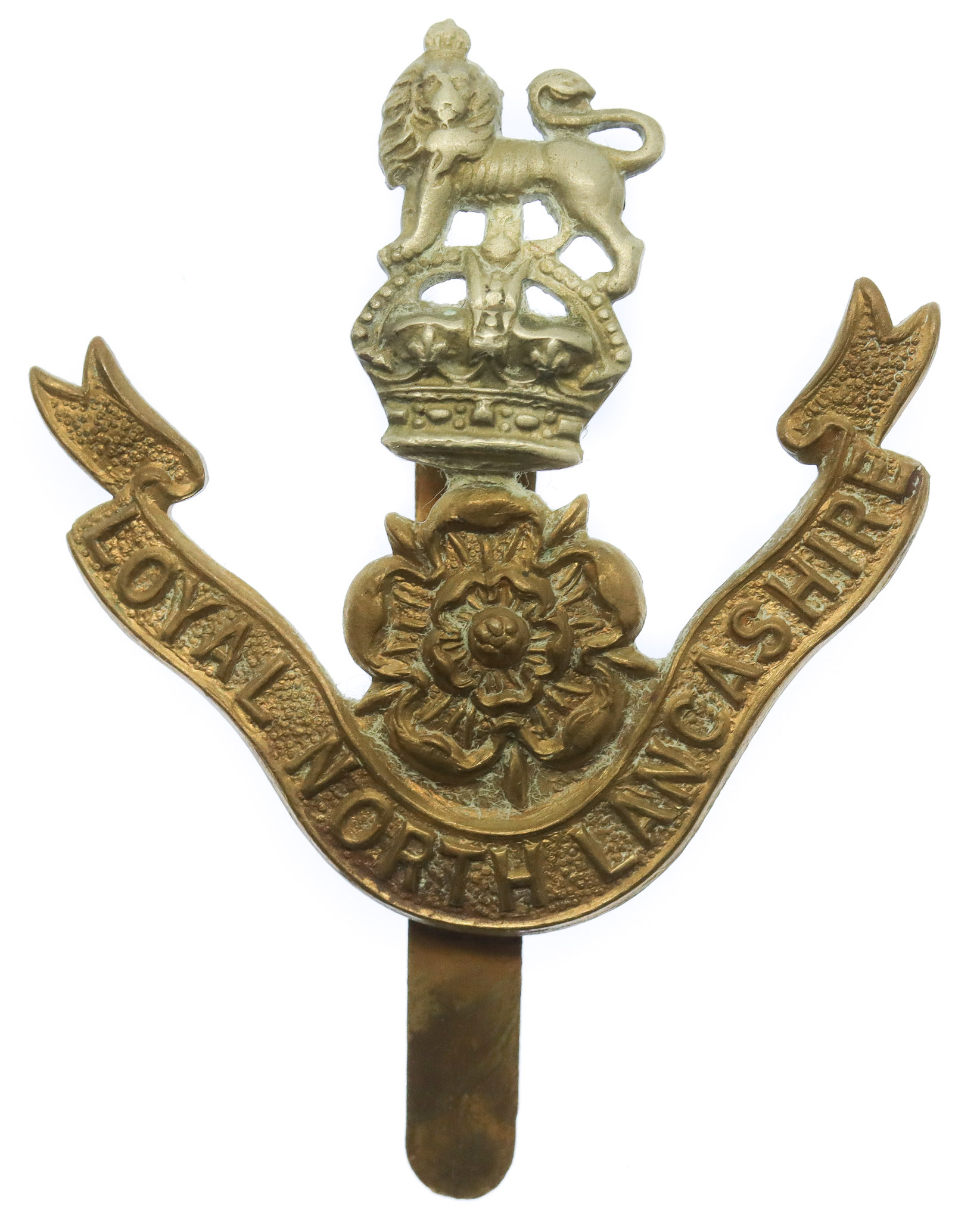 Loyal North Lancashire Regiment Cap Badge - King's Crown