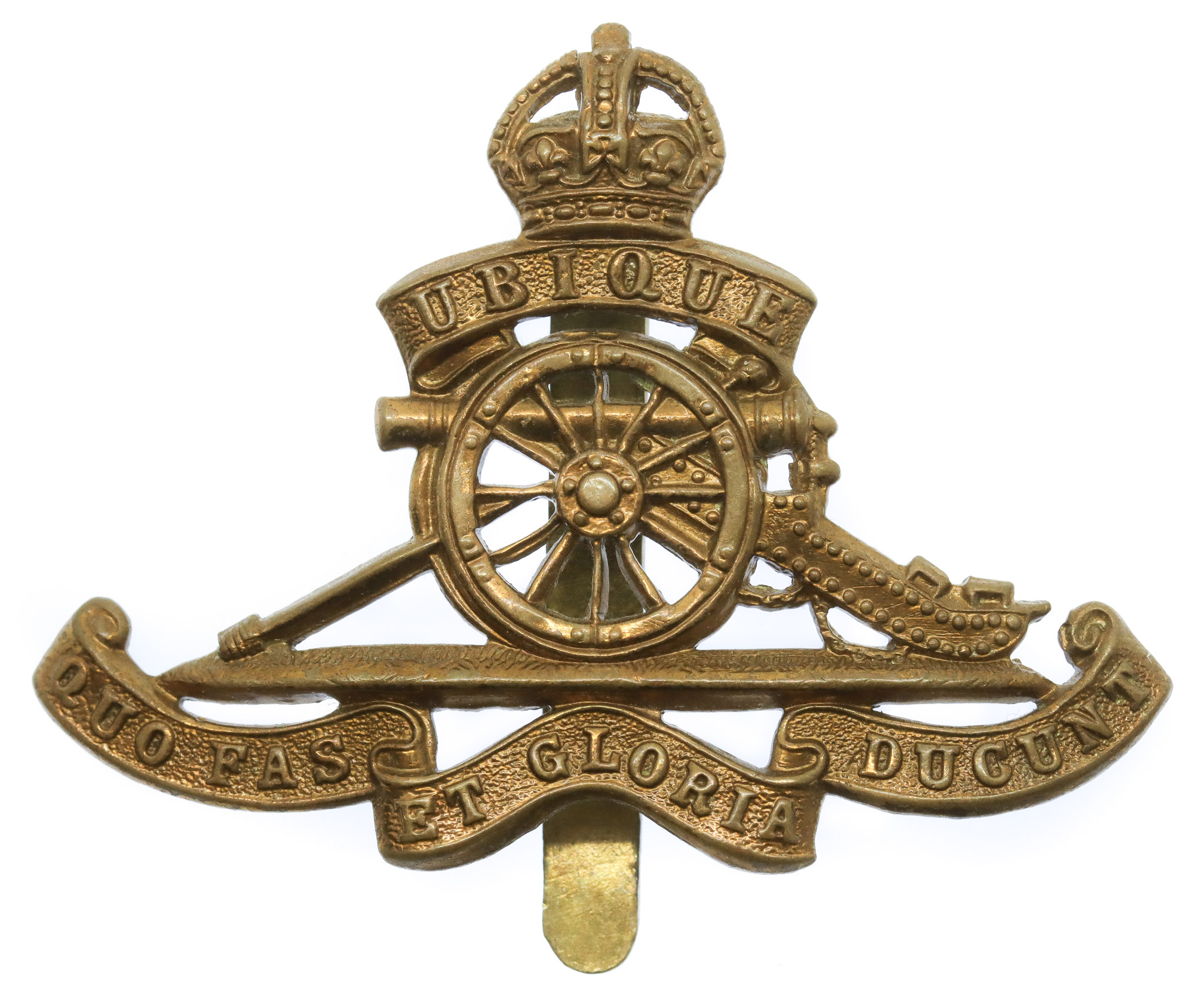 Royal Artillery Cap Badge - King's Crown