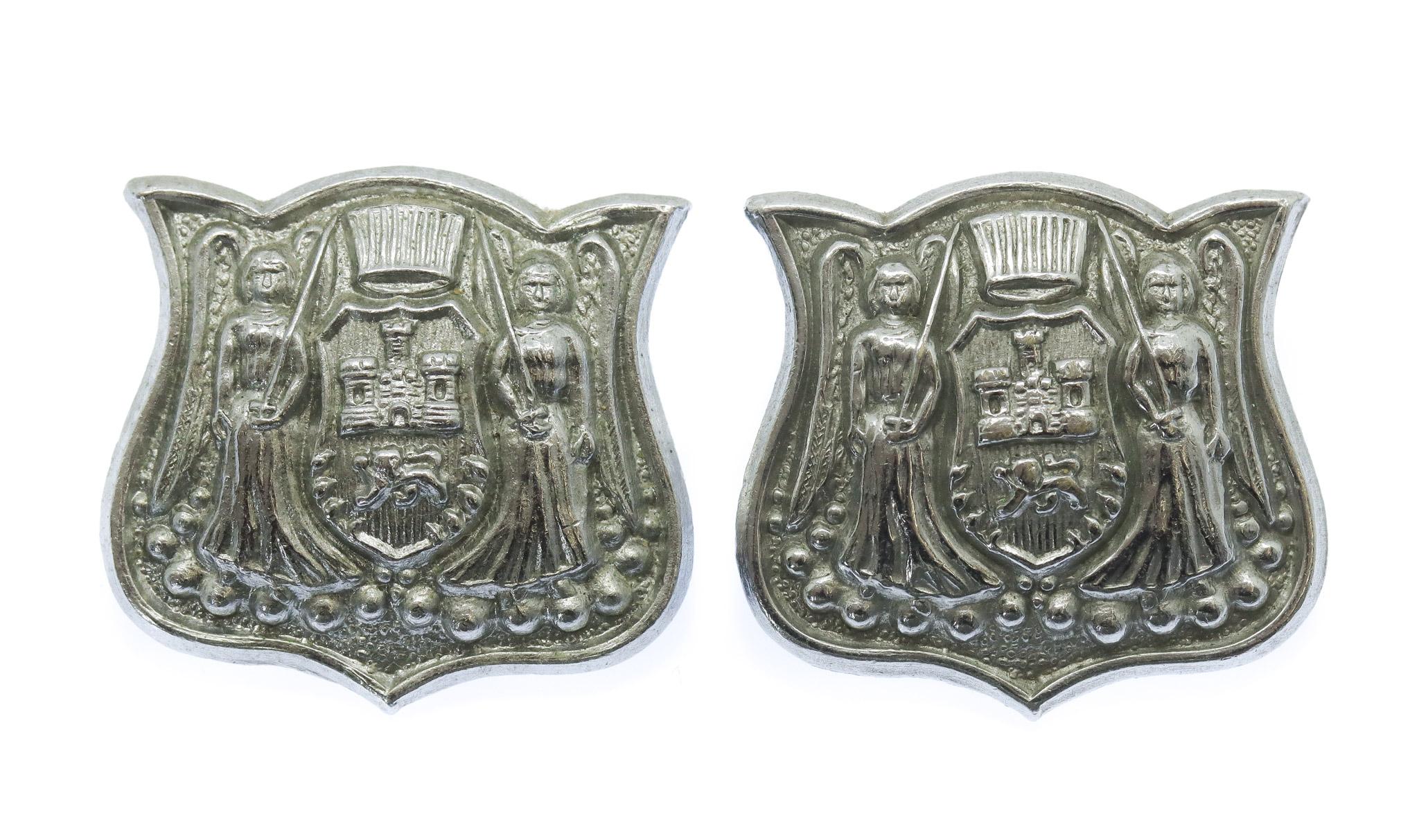 Pair of Norwich City Police Collar Badges
