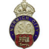 Norwich City Police Special Constabulary Enamelled Lapel Badge - King's Crown