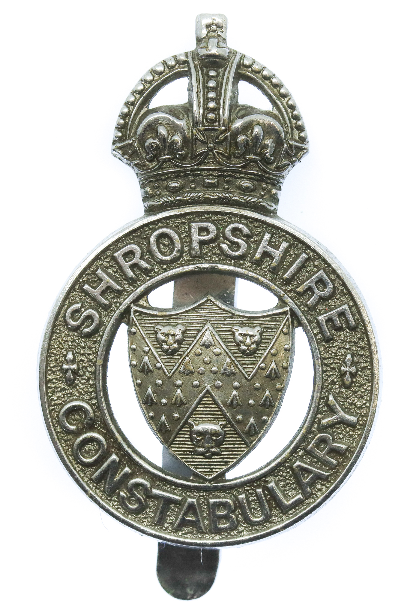 Shropshire Constabulary Cap Badge - King's Crown