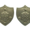 Pair of Burnley Borough Police White Metal Collar Badges