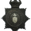 Burnley Borough Police Night Helmet Plate - King's Crown