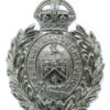 Burnley Borough Police Small Wreath Helmet Plate - King's Crown