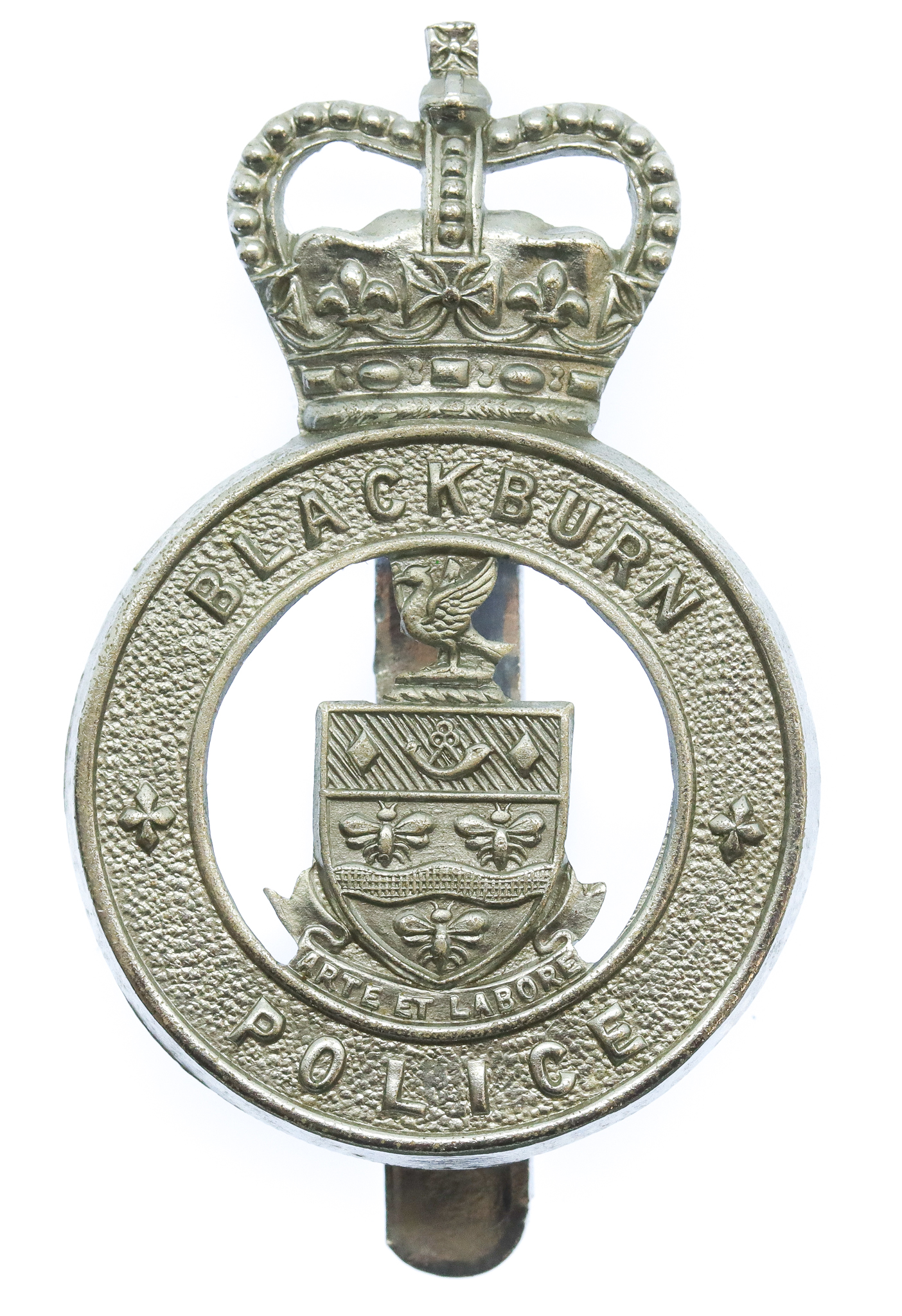 Blackburn Borough Police Cap Badge - Queen's Crown
