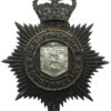 Herefordshire Constabulary Black Helmet Plate - Queen's Crown