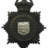 Herefordshire Constabulary Black Helmet Plate - King's Crown