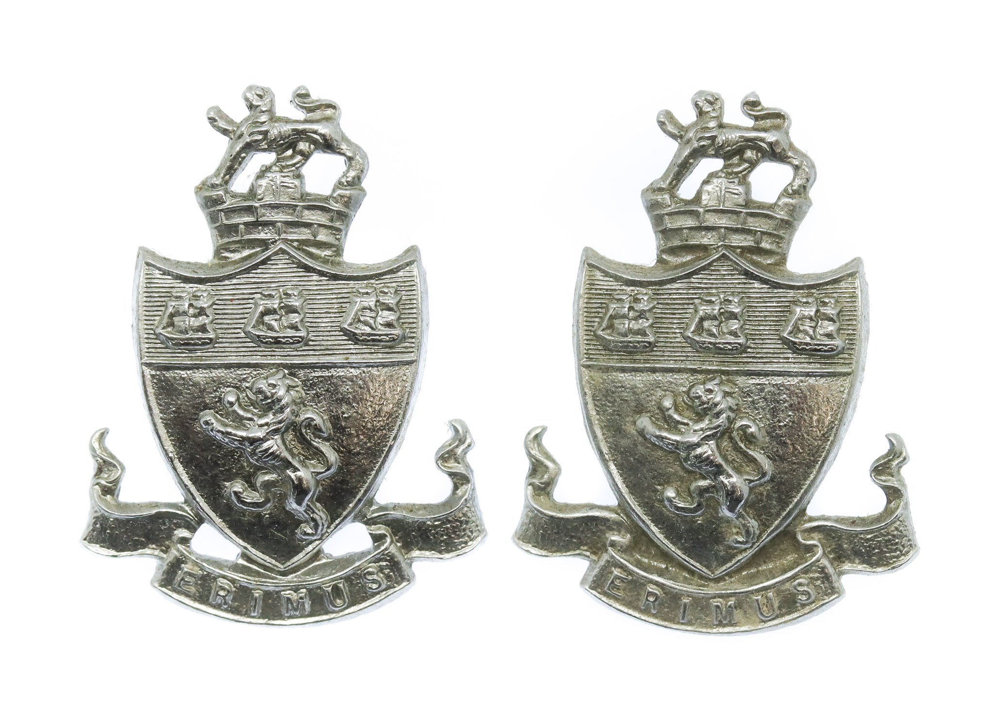 Pair of Middlesbrough Borough Police Collar Badges