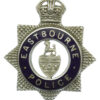 Eastbourne Borough Police Senior Officer's Enamelled Cap Badge - King's Crown