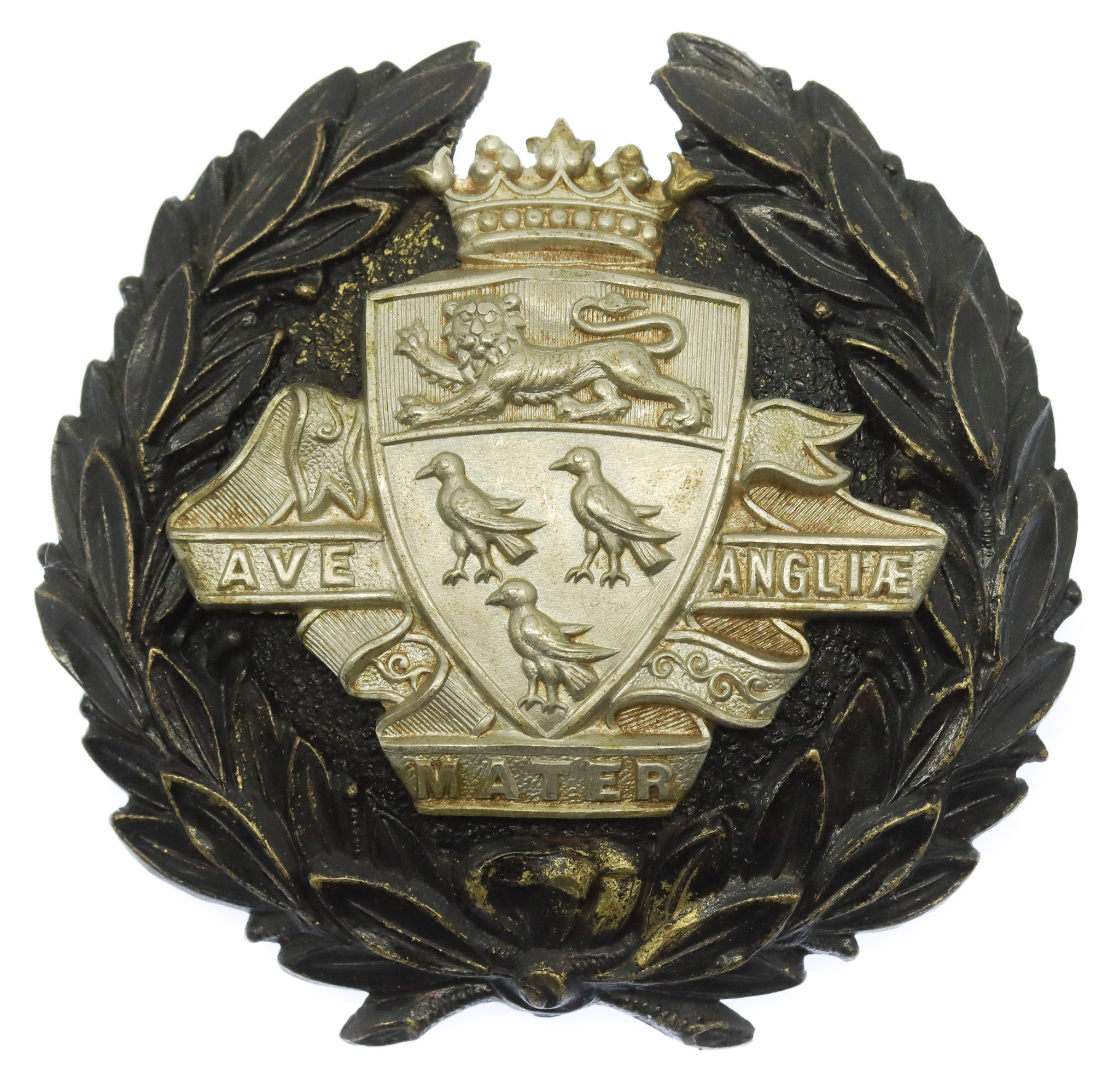 Canterbury City Police Black Wreath Helmet Plate