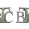 Pair of British Transport Commission Police (B.T.C.) Collar Badges