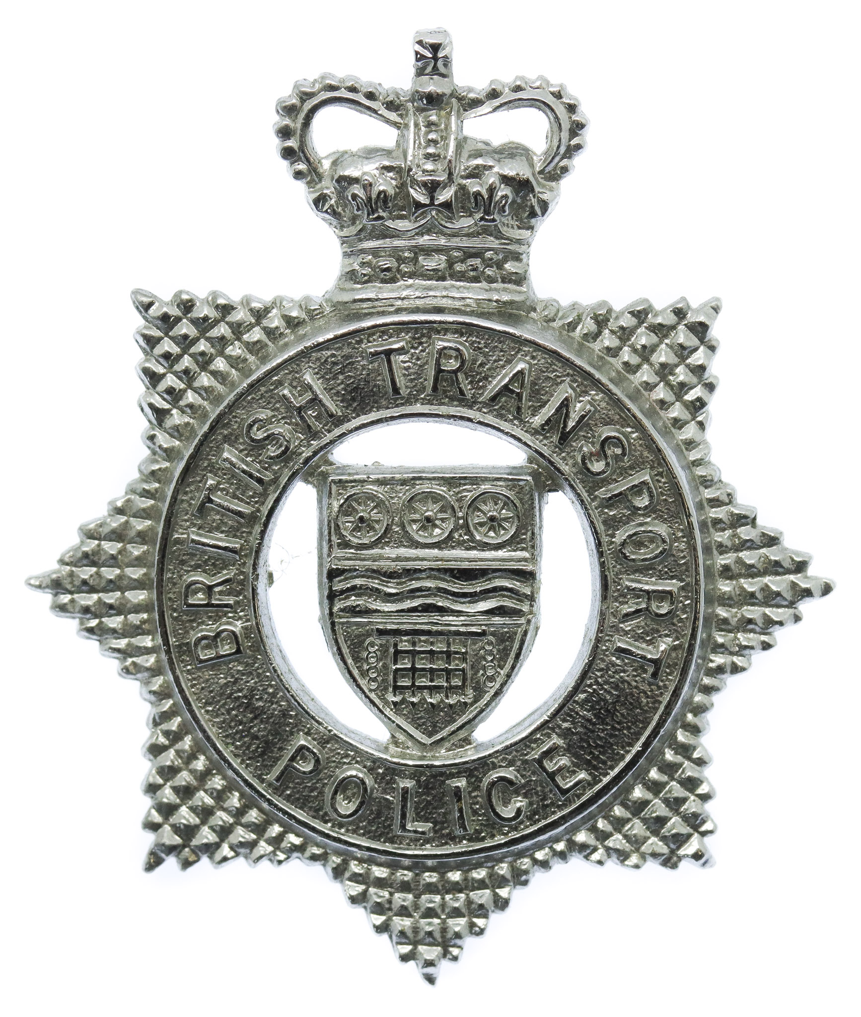 British Transport Police (B.T.P.) Cap Badge - Queen's Crown