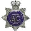 British Transport Commission (B.T.C.) Police Senior Officer's Enamelled Cap Badge - Queen's Crown