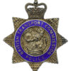 British Transport Commission (B.T.C.) Police Senior Officer's Hallmarked Silver Cap Badge - Queen's Crown