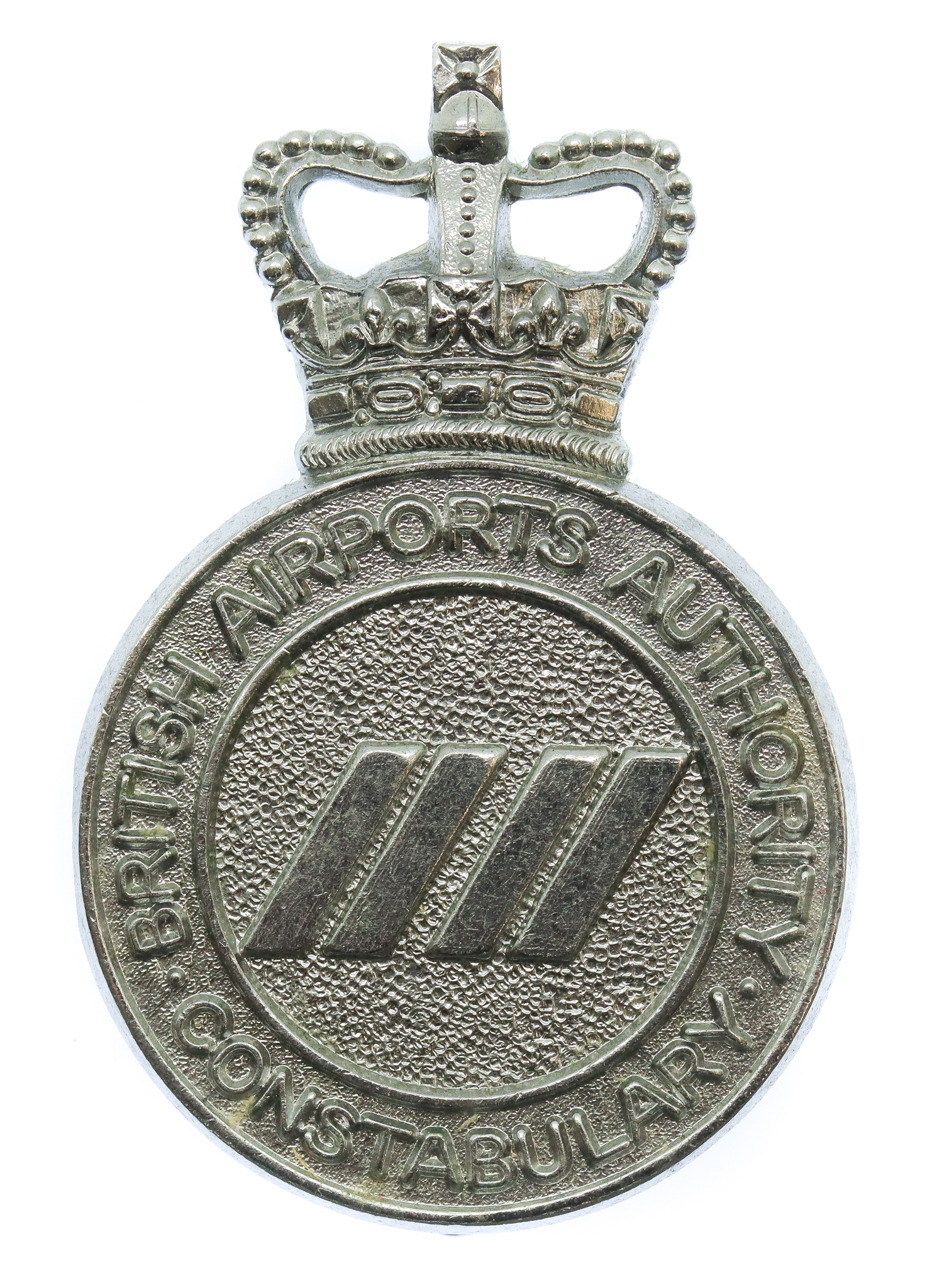 British Airports Authority Constabulary Cap Badge - Queen's Crown