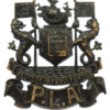 Port of London Authority Police Blackened Brass Helmet Plate