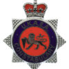 United Kingdom Atomic Energy Authority (U.K.A.E.A.) Constabulary Enamelled Cap Badge - Queen's Crown