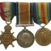 WW1 1914 Mons Star Medal Trio - Dvr. S. Ashton, Royal Field Artillery