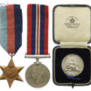 WW2 1939-45 Star and War Medal with Hallmarked Silver Royal Tournament Medal - Troop Sergeant Major Arthur Gerrard, 4th/7th Dragoon Guards - K.I.A. During the Retreat to Dunkirk 21/5/1940