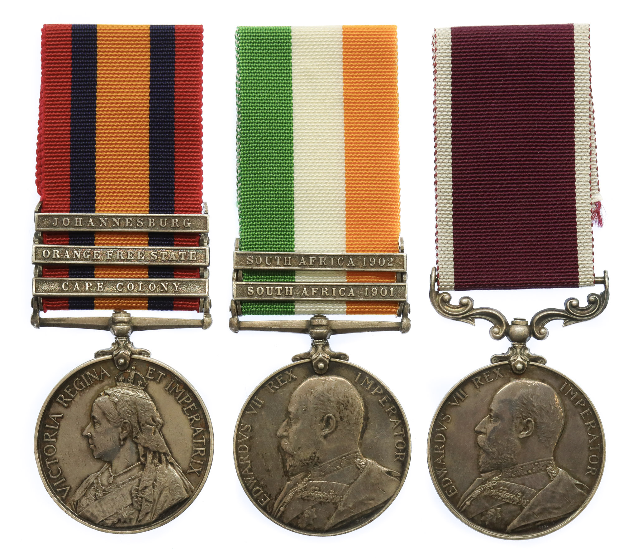 Boer War Mentioned in Despatches QSA (3 Clasps), KSA (2 Clasps) and Army LS&GC Medal Group of Three - Sergeant Major W.R. Taylor, 2nd Bn. South Wales Borderers