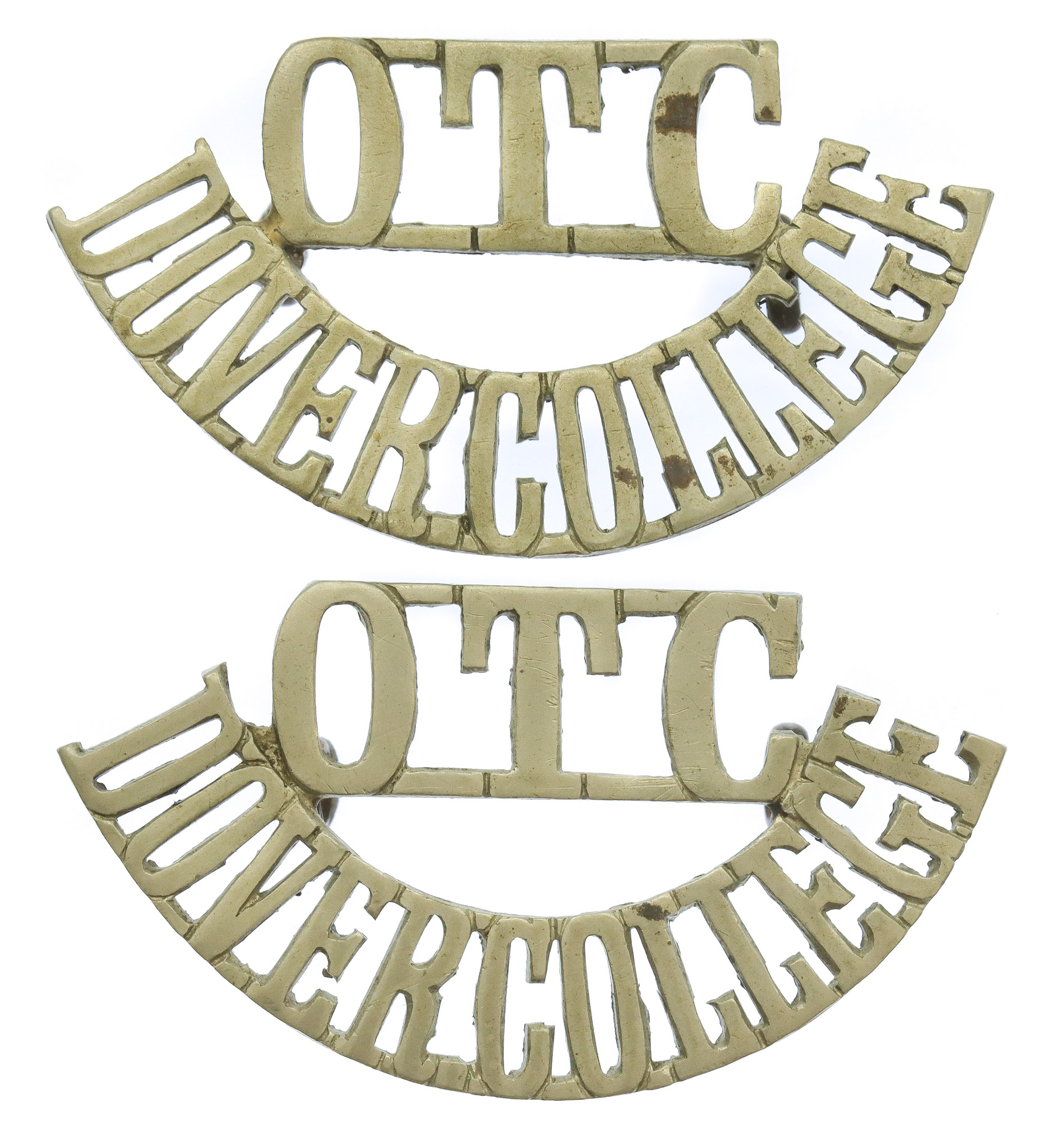 Pair of Dover College O.T.C. (O.T.C./DOVER COLLEGE) Shoulder Titles