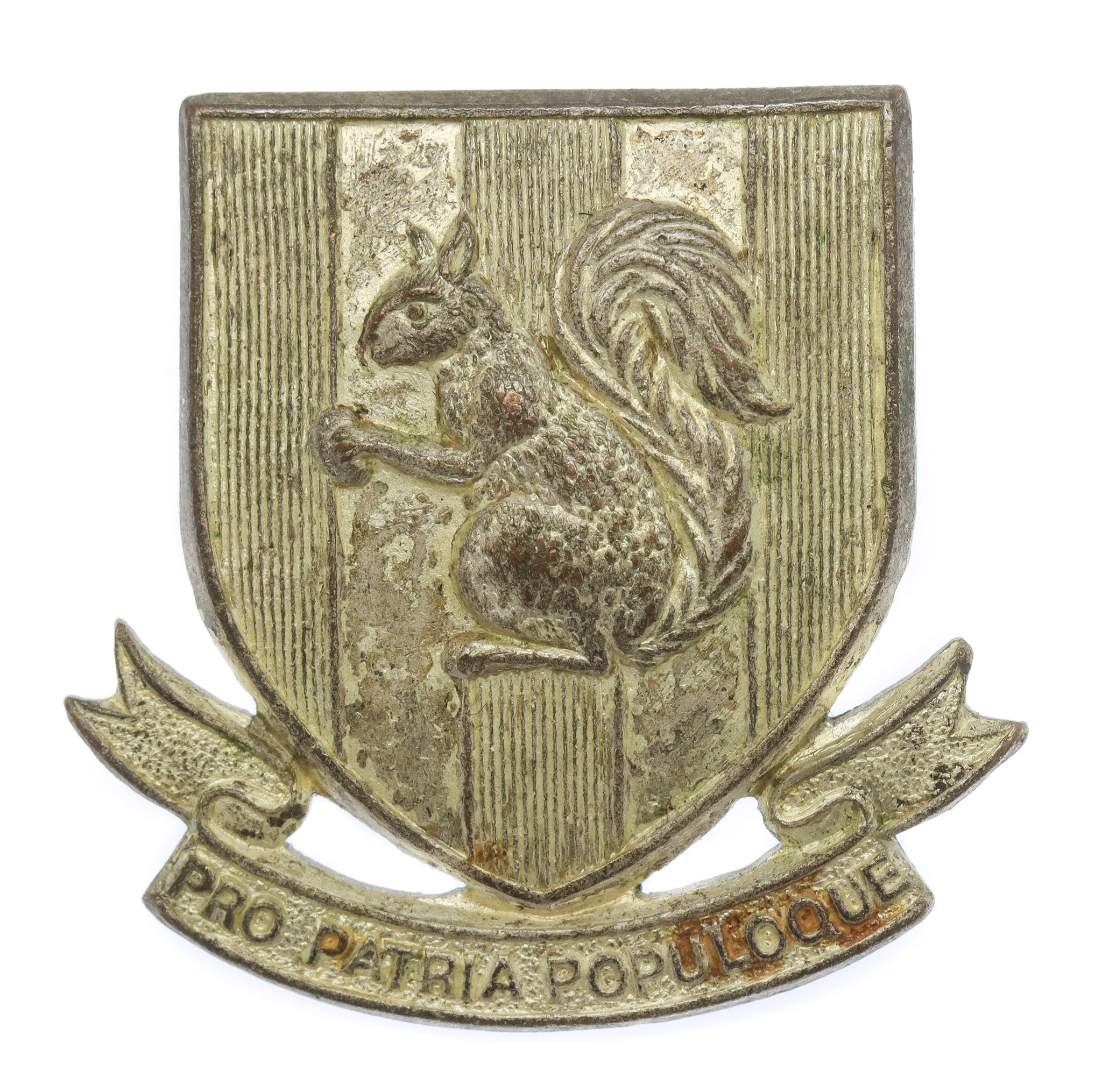 Blundell's School, Tiverton O.T.C. Silvered Cap Badge
