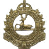 Canadian North Shore New Brunswick Regiment Cap Badge - King's Crown