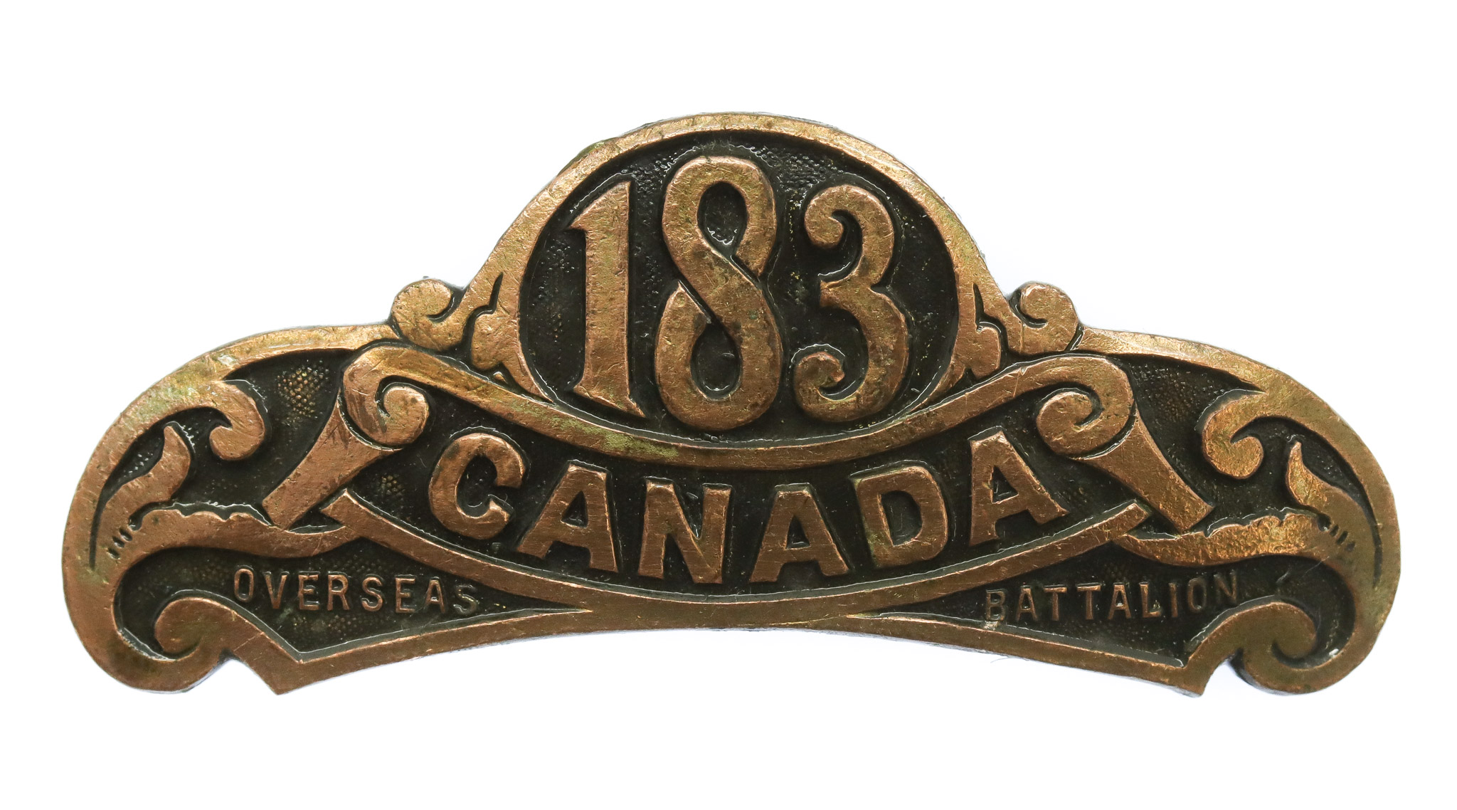 Canadian 183rd Infantry Battalion (Manitoba Beavers) WW1 C.E.F. Shoulder Title
