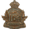 Canadian 164th Infantry Battalion (Halton and Dufferin Bn.) WW1 C.E.F. Cap Badge