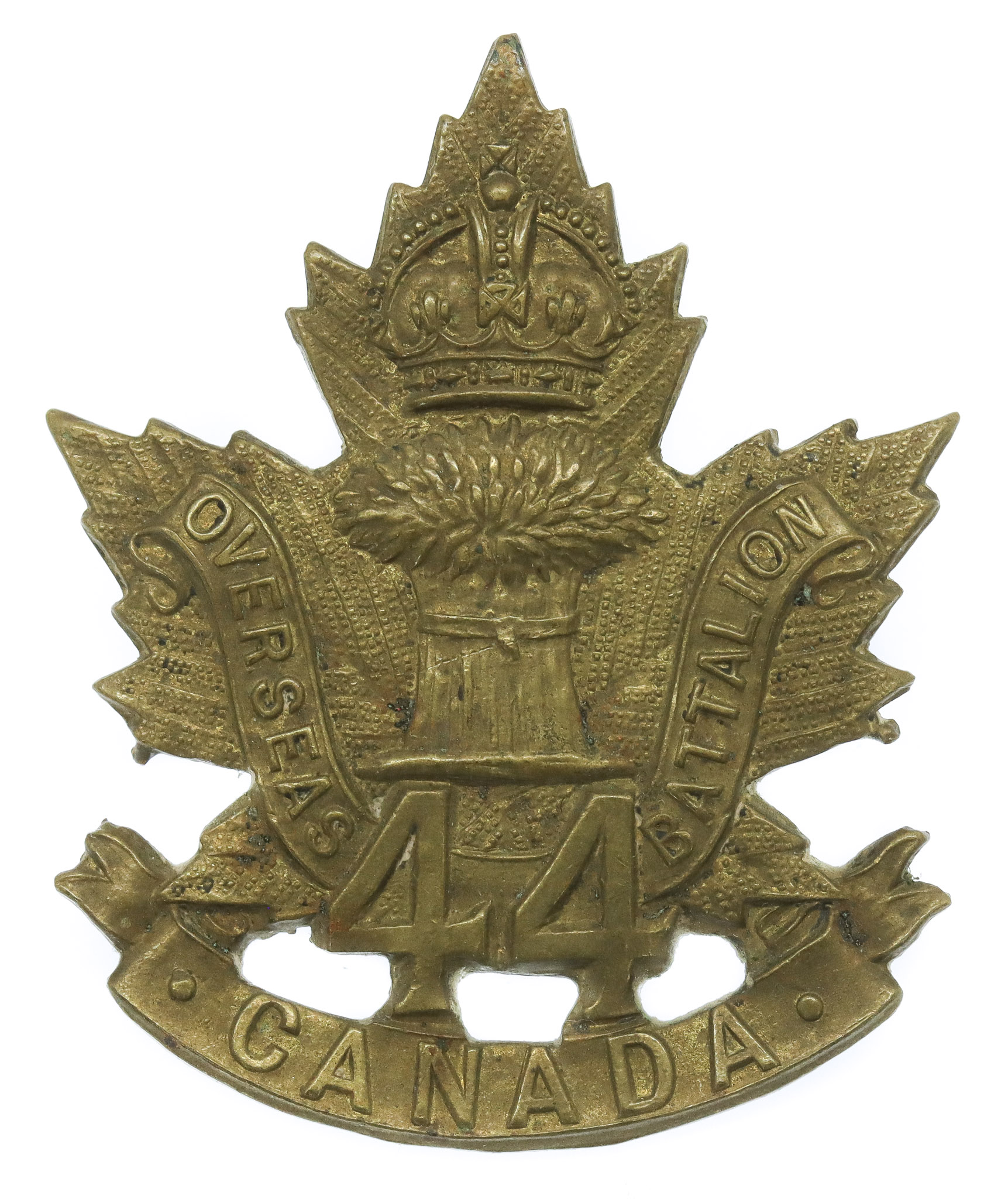 Canadian 44th Infantry Battalion WW1 C.E.F. Cap Badge