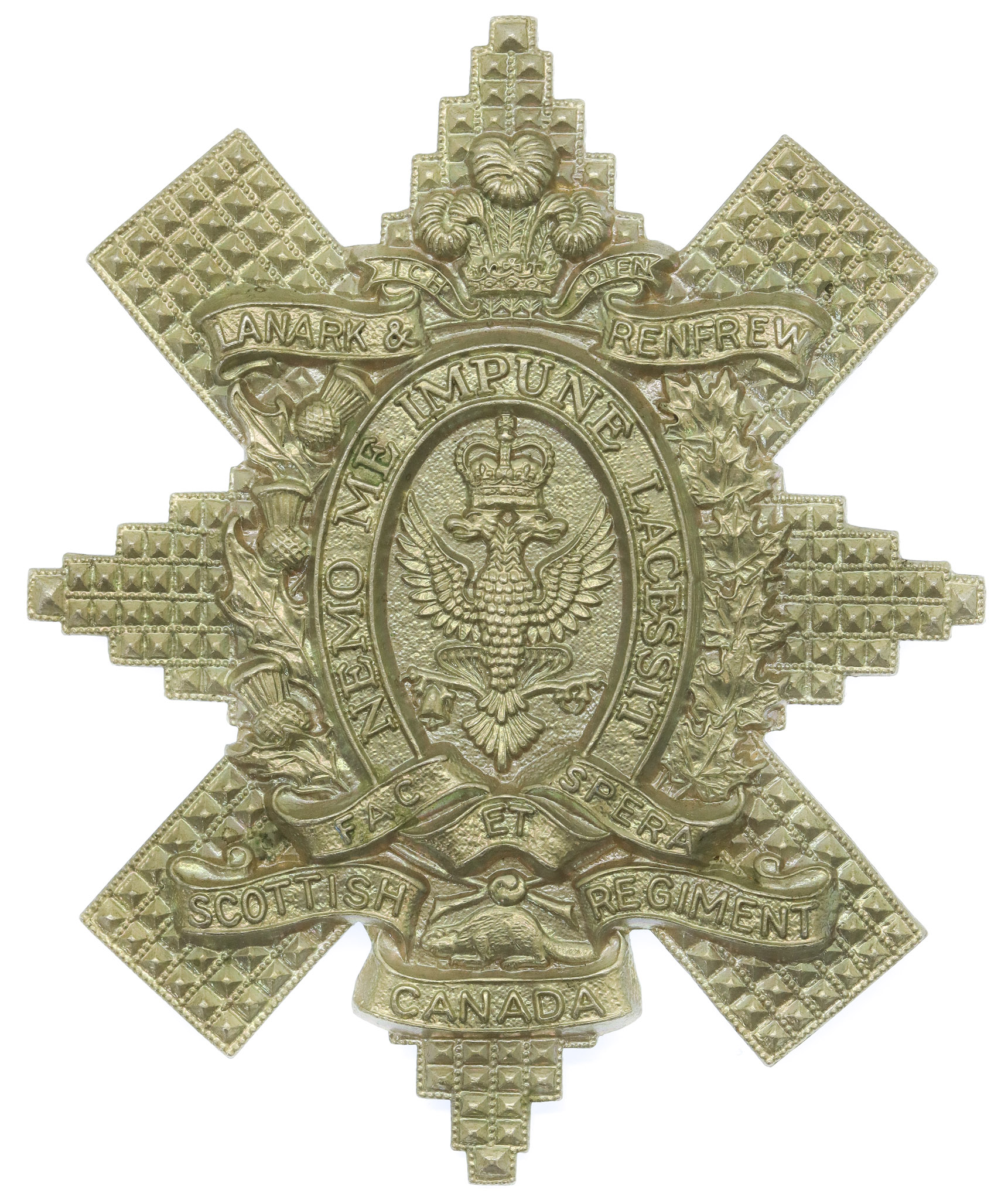 Canadian Lanark & Renfrew Scottish Regiment of Canada Cap Badge