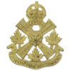 Canadian Edmonton Regiment Cap Badge - King's Crown