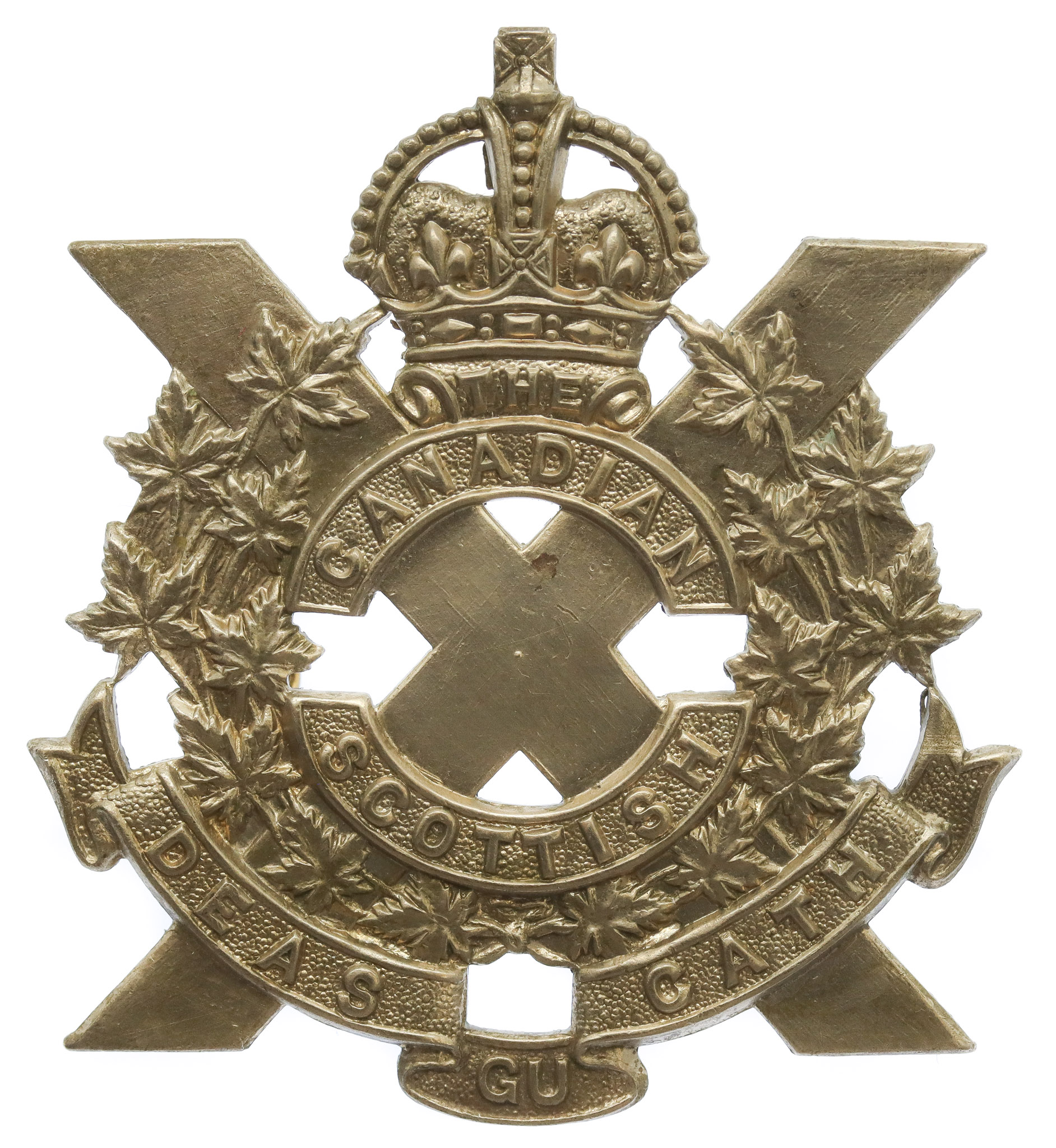 Canadian Scottish Regiment Cap Badge - King's Crown