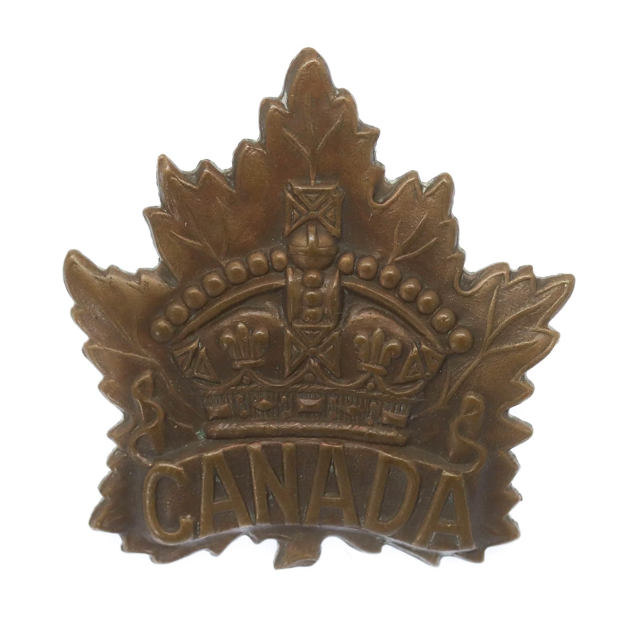 Canadian Canada WW1 General Service Cap Badge (BIRKS 1915) 