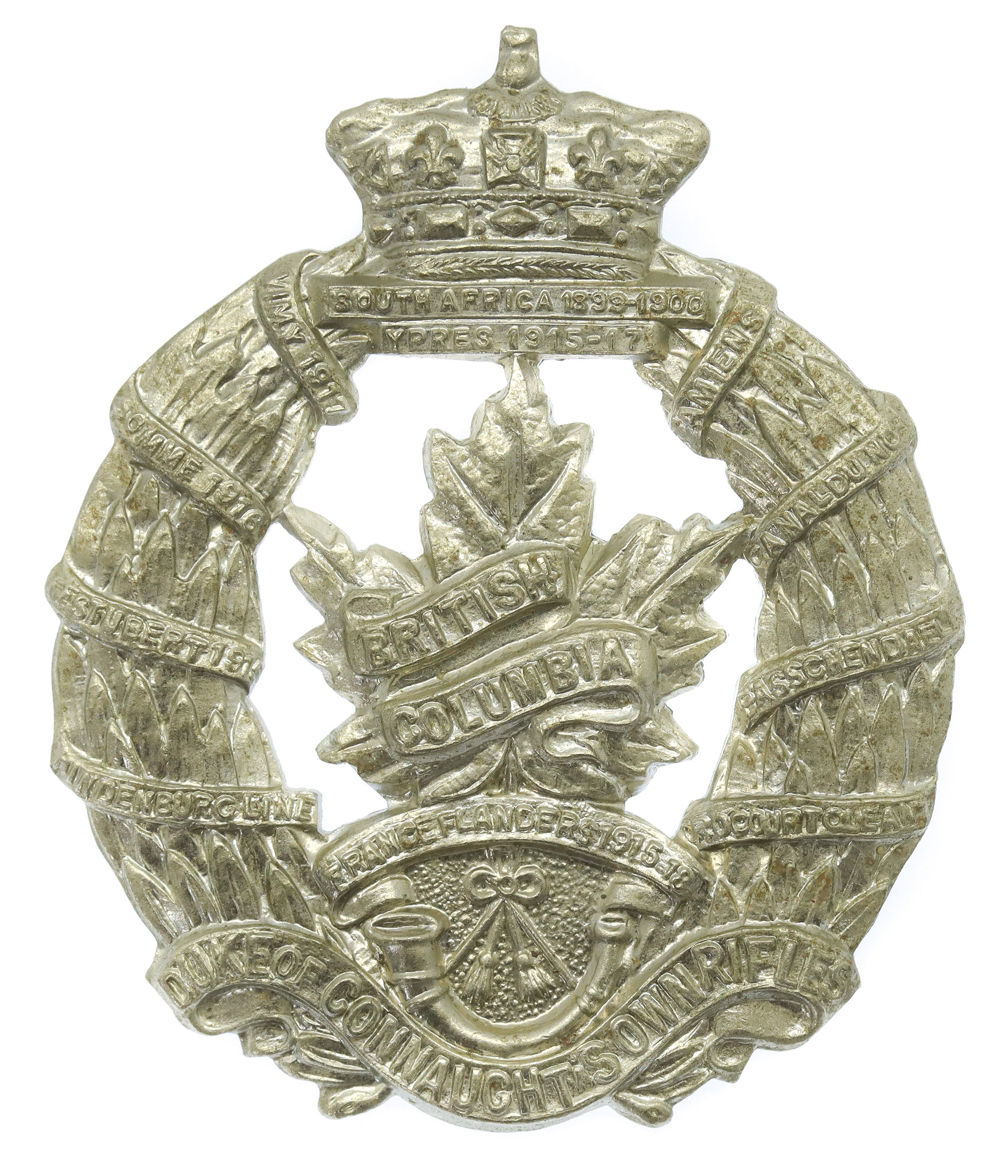 Canadian British Columbia Regiment (Duke of Connaught's Own) Cap Badge