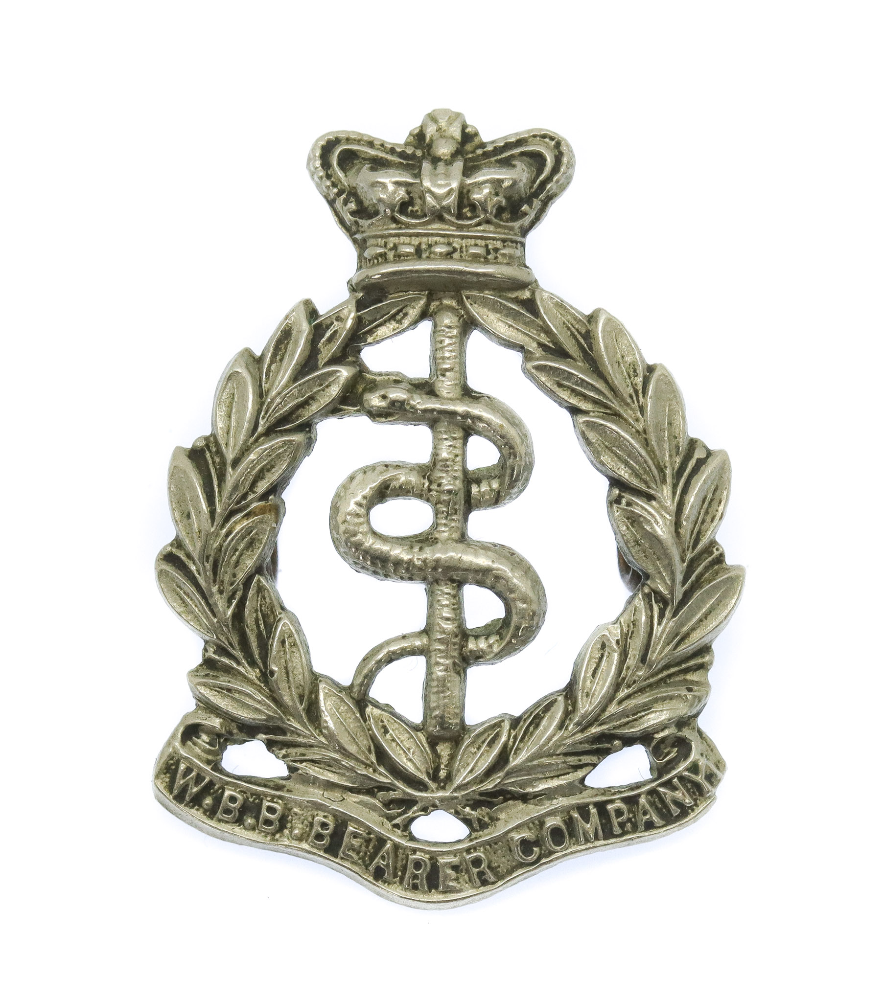 Rare Victorian Welsh Border Brigade Bearer Company R.A.M.C. (Volunteers) Collar Badge