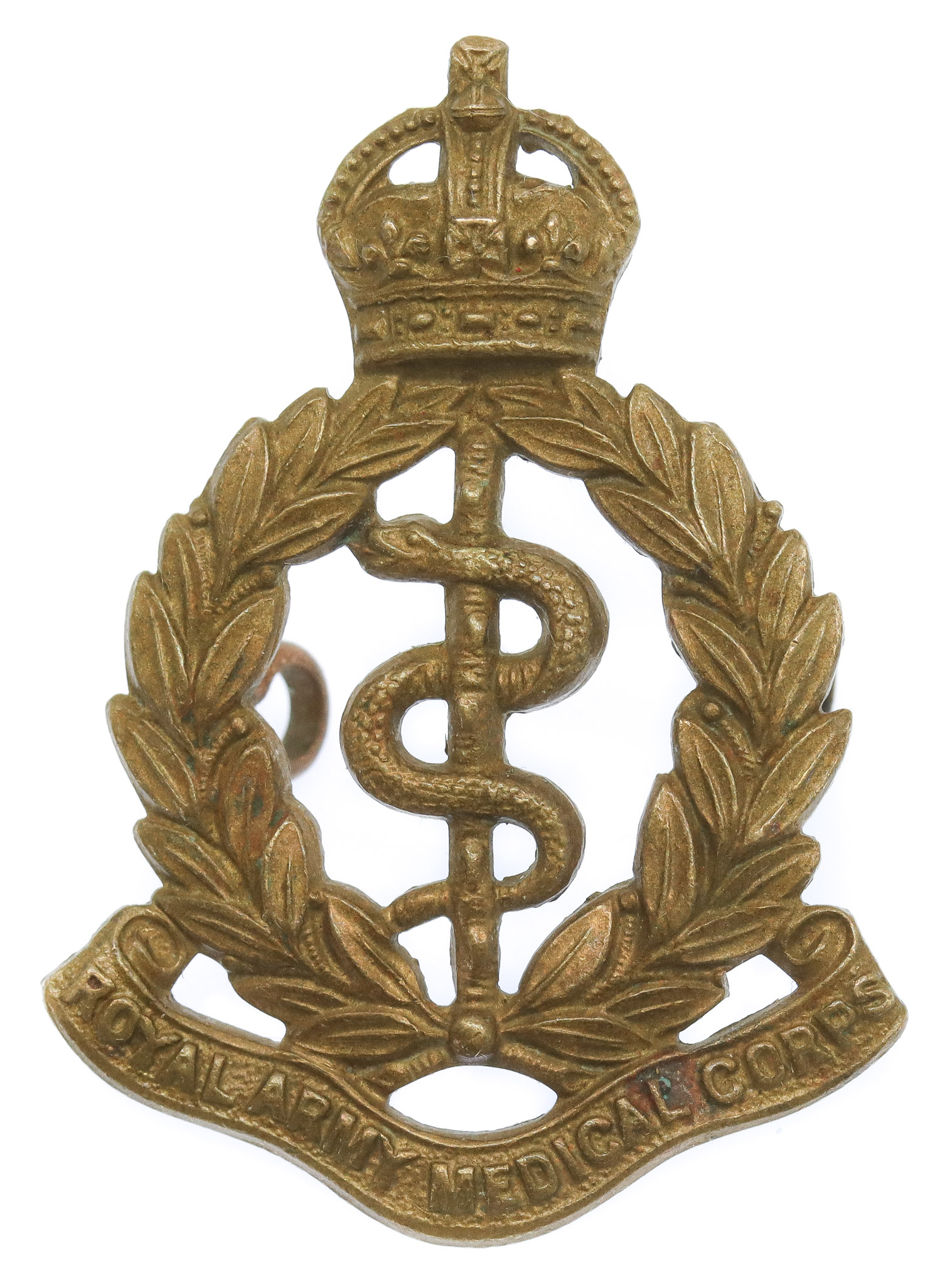 Edwardian Royal Army Medical Corps (R.A.M.C.) Cap Badge - King's Crown