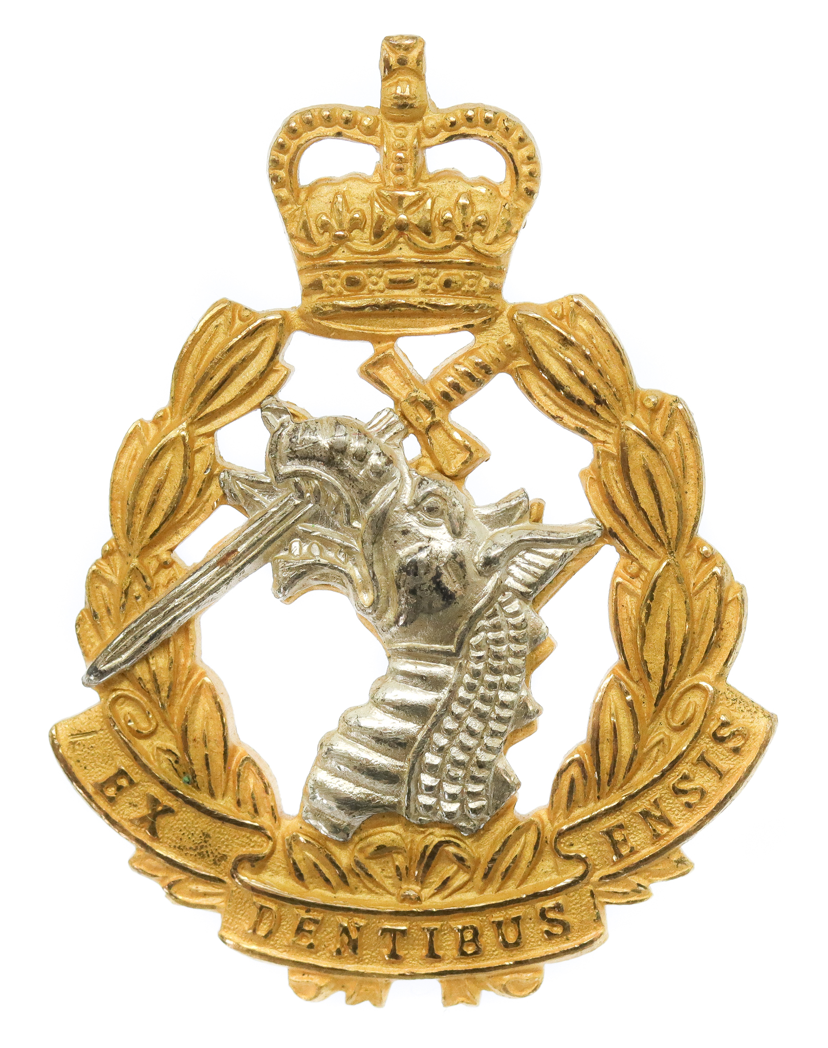 Royal Army Dental Corps (R.A.D.C.) Officer's Dress Cap Badge - Queen's Crown