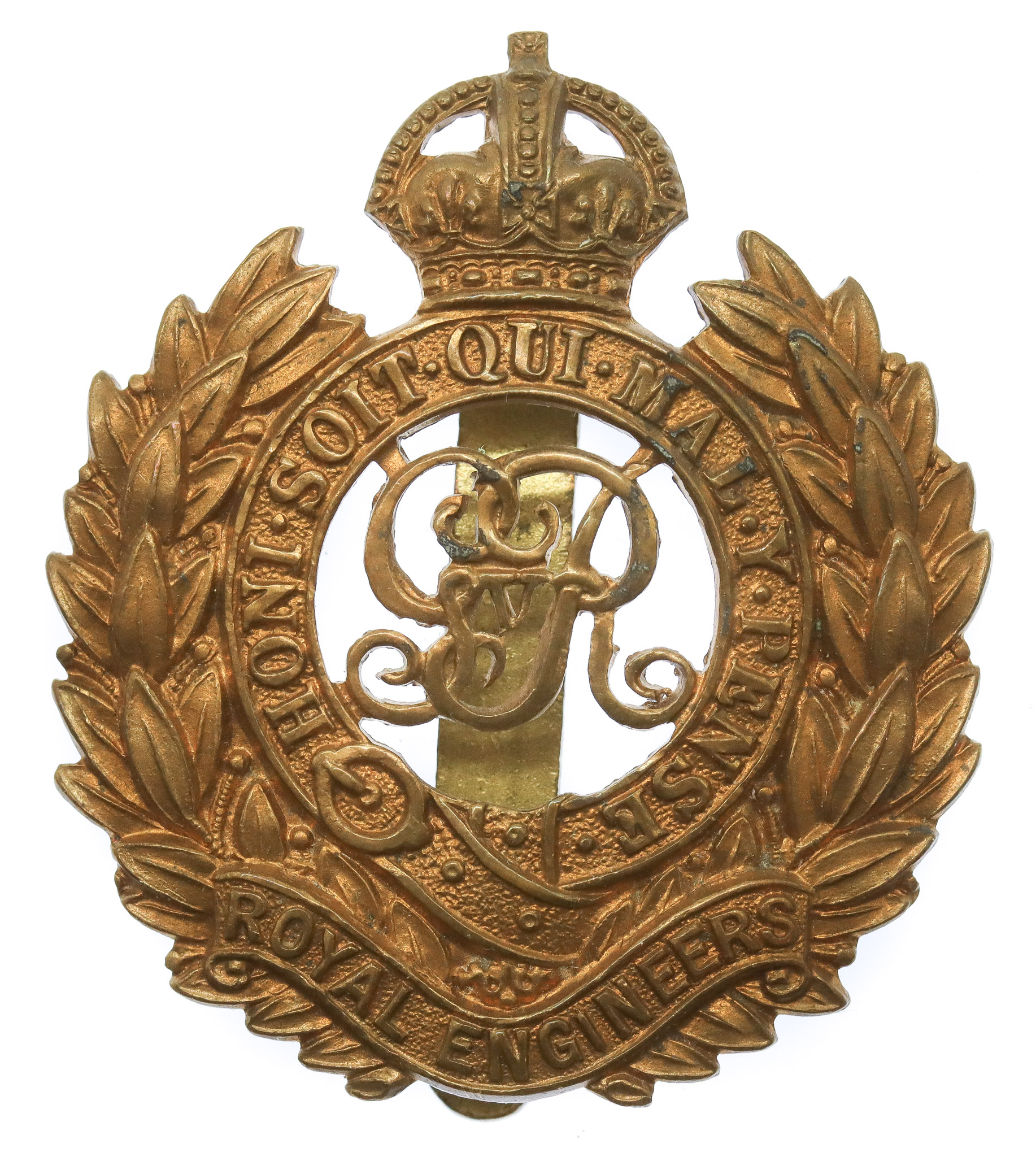 George V Royal Engineers Cap Badge