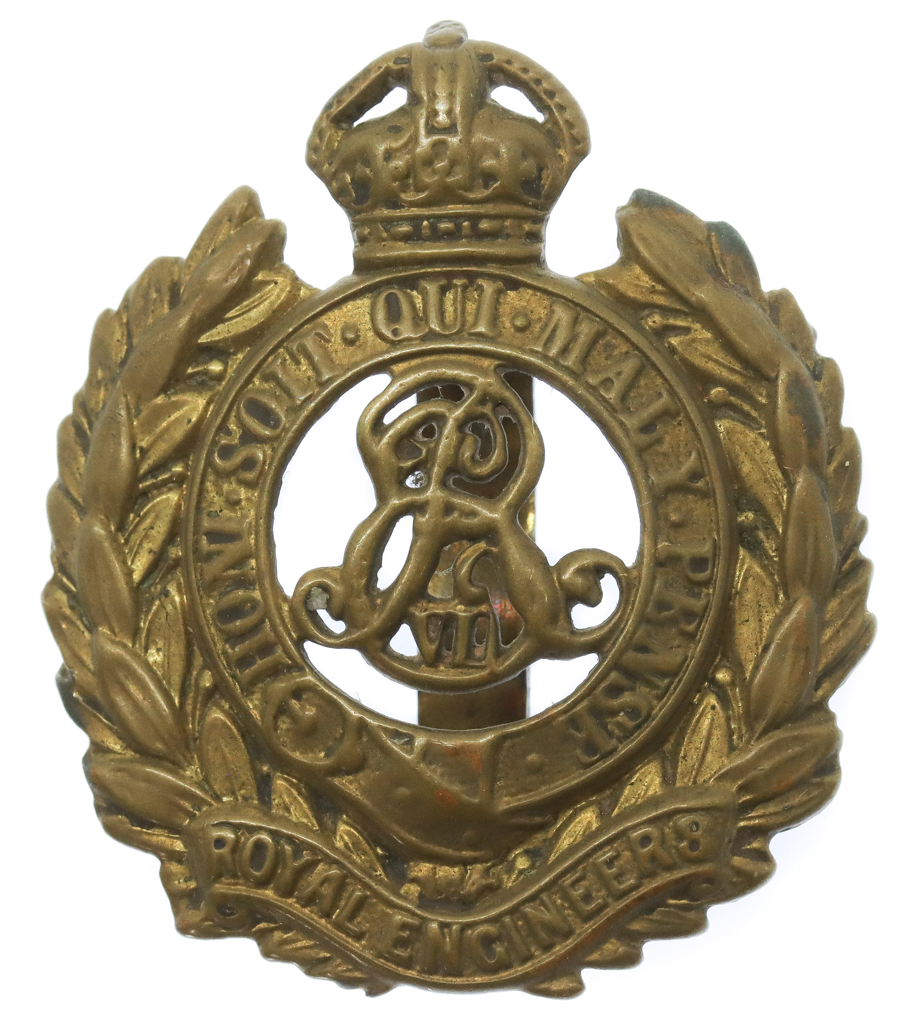 Edward VII Royal Engineers Cap Badge