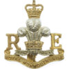 Royal Monmouthshire Royal Engineers Anodised (Staybrite) Cap Badge