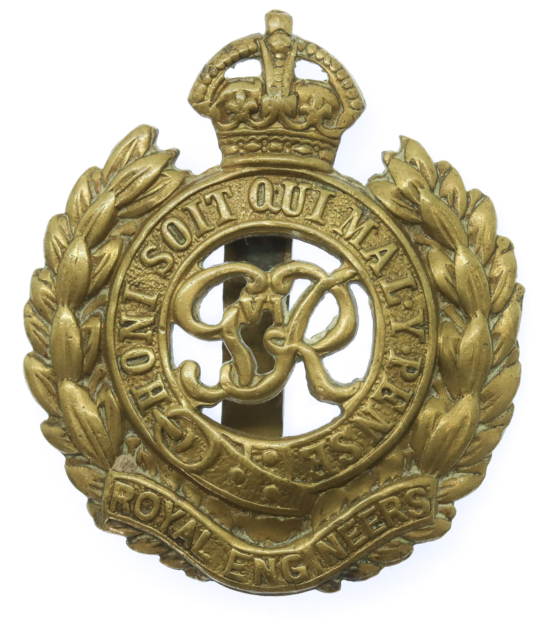George VI Royal Engineers Cap Badge