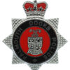 Falmouth Docks Police Enamelled Cap Badge - Queen's Crown